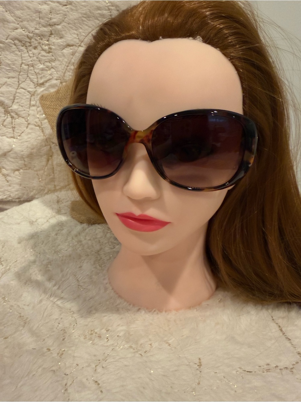 Tortoiseshell uv400 Oversized Women's Sunglasses - Brown Lenses